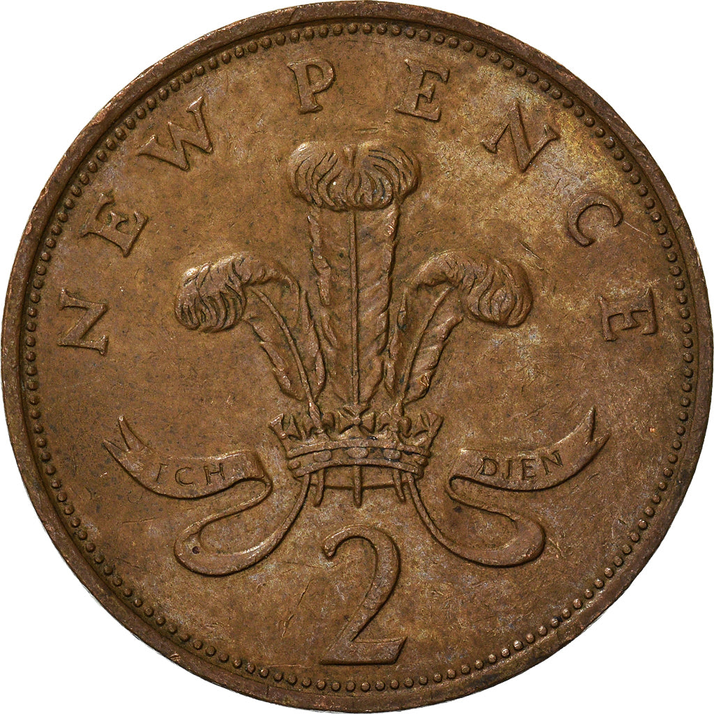 Monnaie, Grande-Bretagne, 2 New Pence, 1980