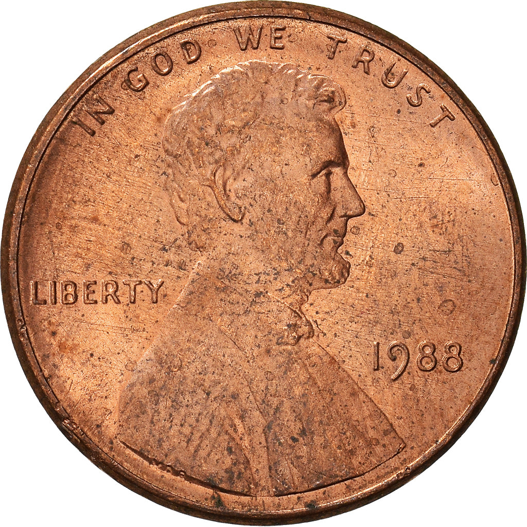 Moneta, Stati Uniti, Cent, 1988