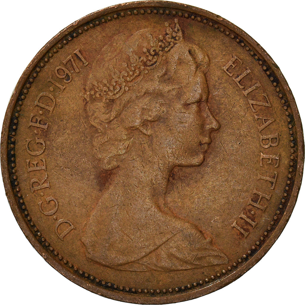 Moneta, Wielka Brytania, 2 New Pence, 1971