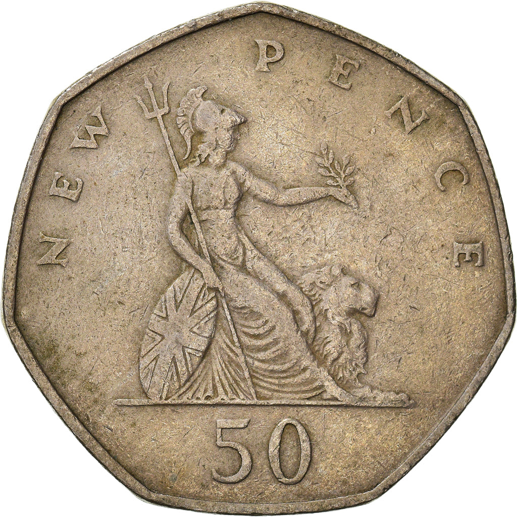 Moneta, Wielka Brytania, 50 New Pence, 1969