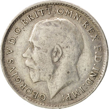 Great Britain, George V, 3 Pence, 1917, EF(40-45), Silver, KM:813
