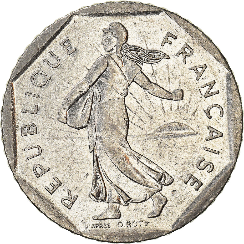 Moeda, França, 2 Francs, 1982