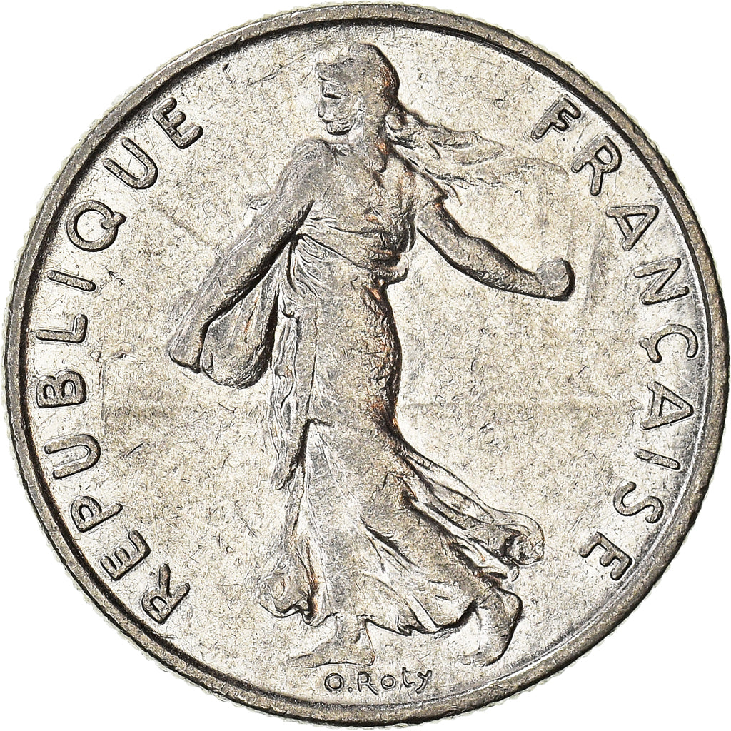 Moeda, França, 1/2 Franc, 1987