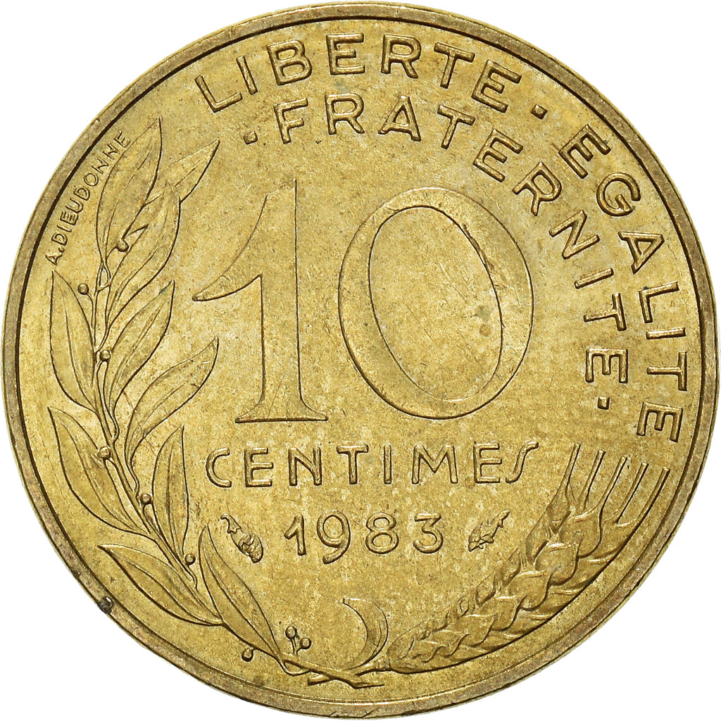 Moneta, Francia, 10 Centimes, 1983