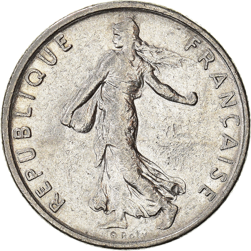 Moneda, Francia, 1/2 Franc, 1971