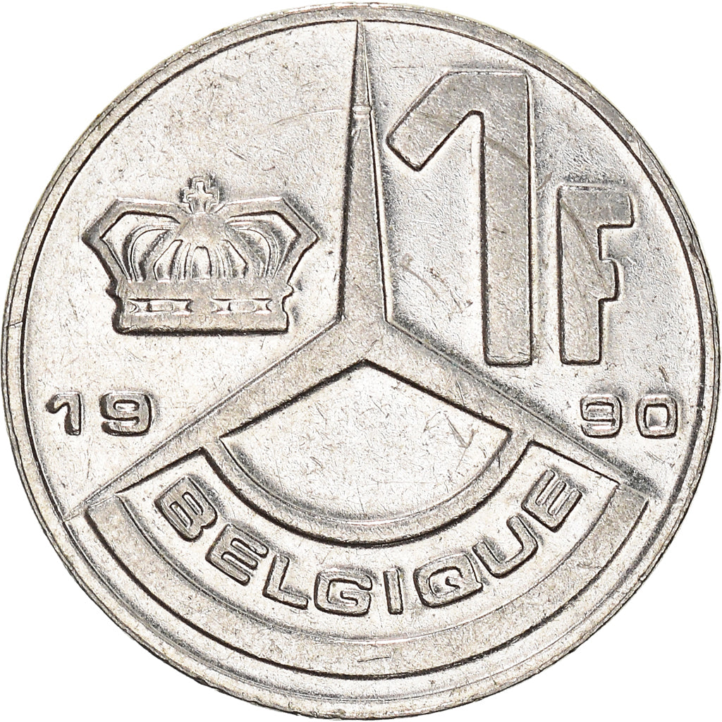 Moneta, Belgia, Franc, 1990