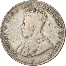 Ceylon, George V, 50 Cents, 1919, VF(20-25), Silver, KM:109a