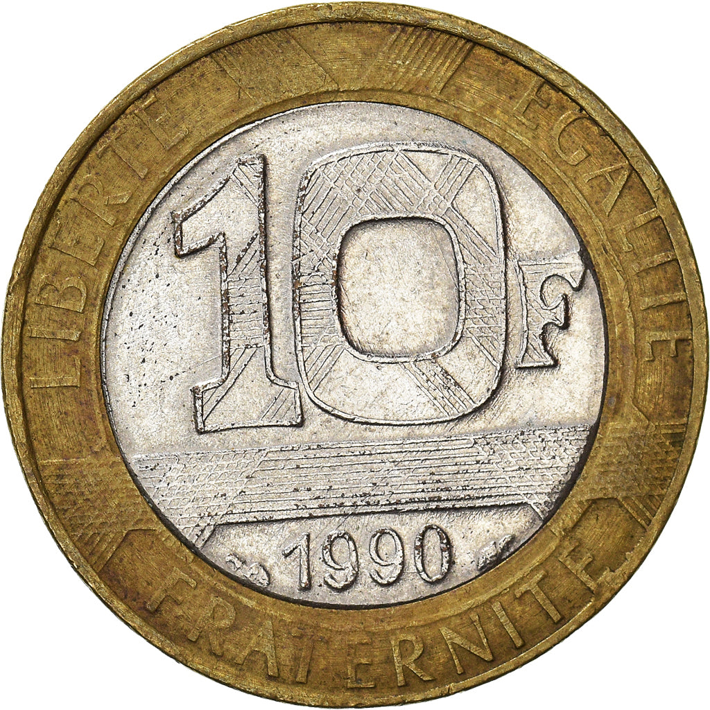 Coin, France, 10 Francs, 1990