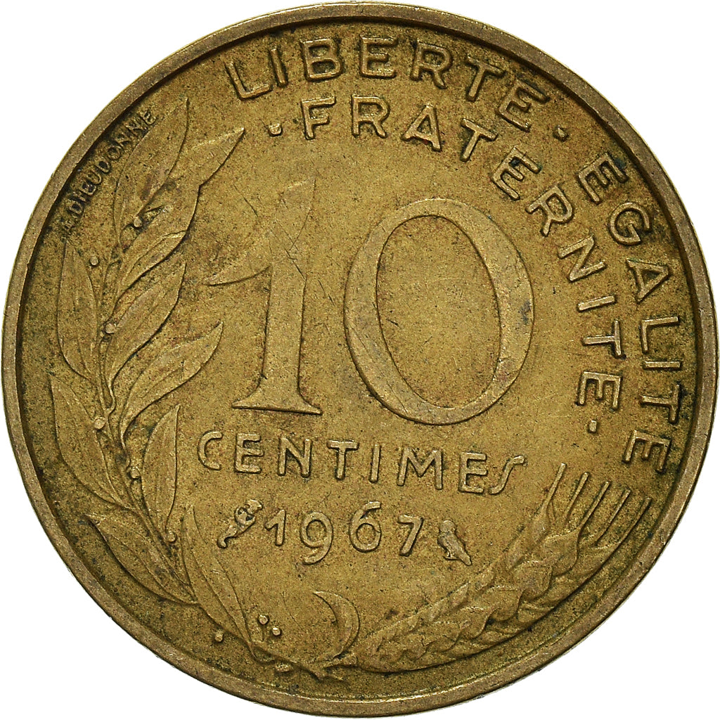 Moneta, Francia, 10 Centimes, 1967