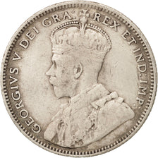 Moneda, TERRANOVA, 20 Cents, 1912, Royal Canadian Mint, Ottawa, BC+, Plata