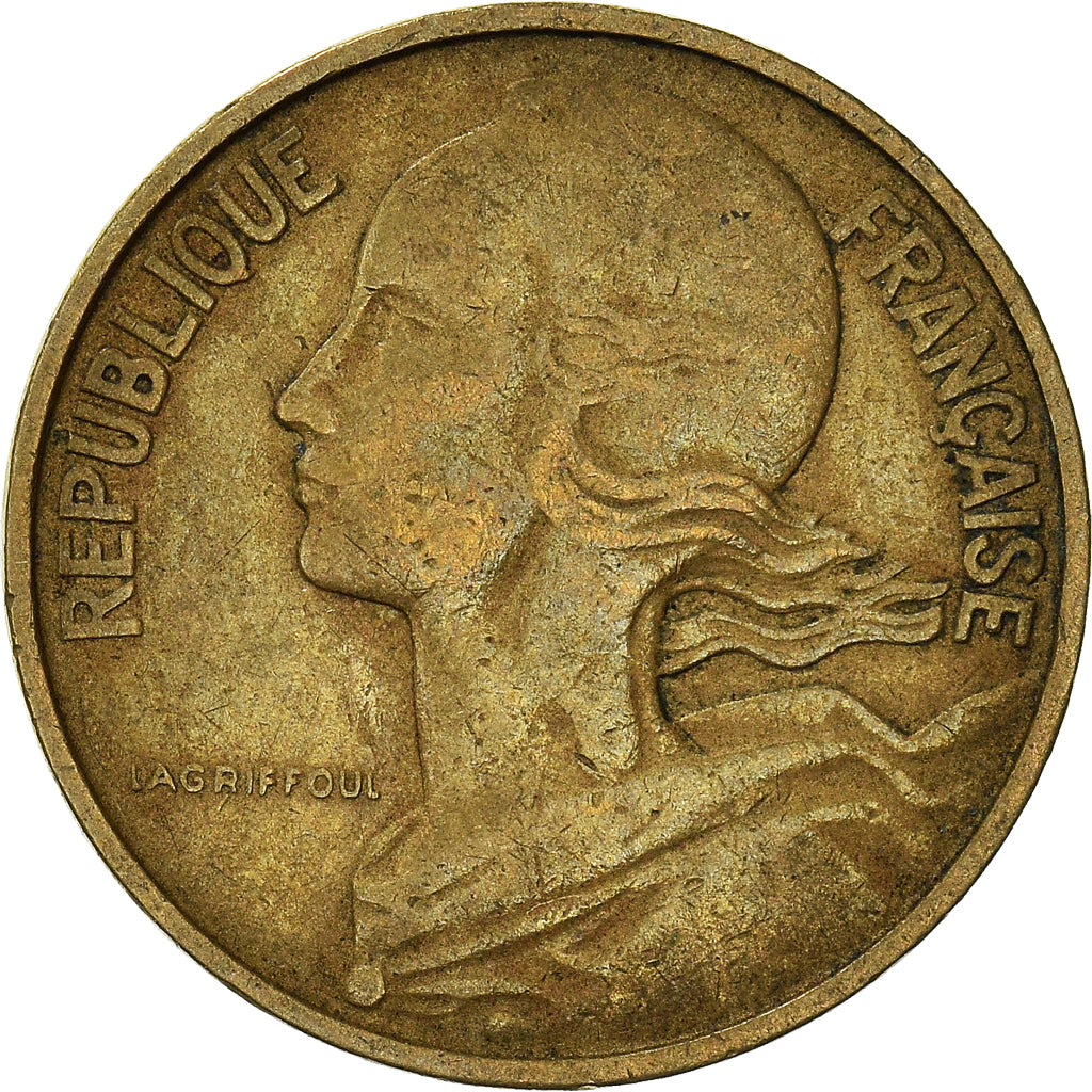 Coin, France, 10 Centimes, 1963