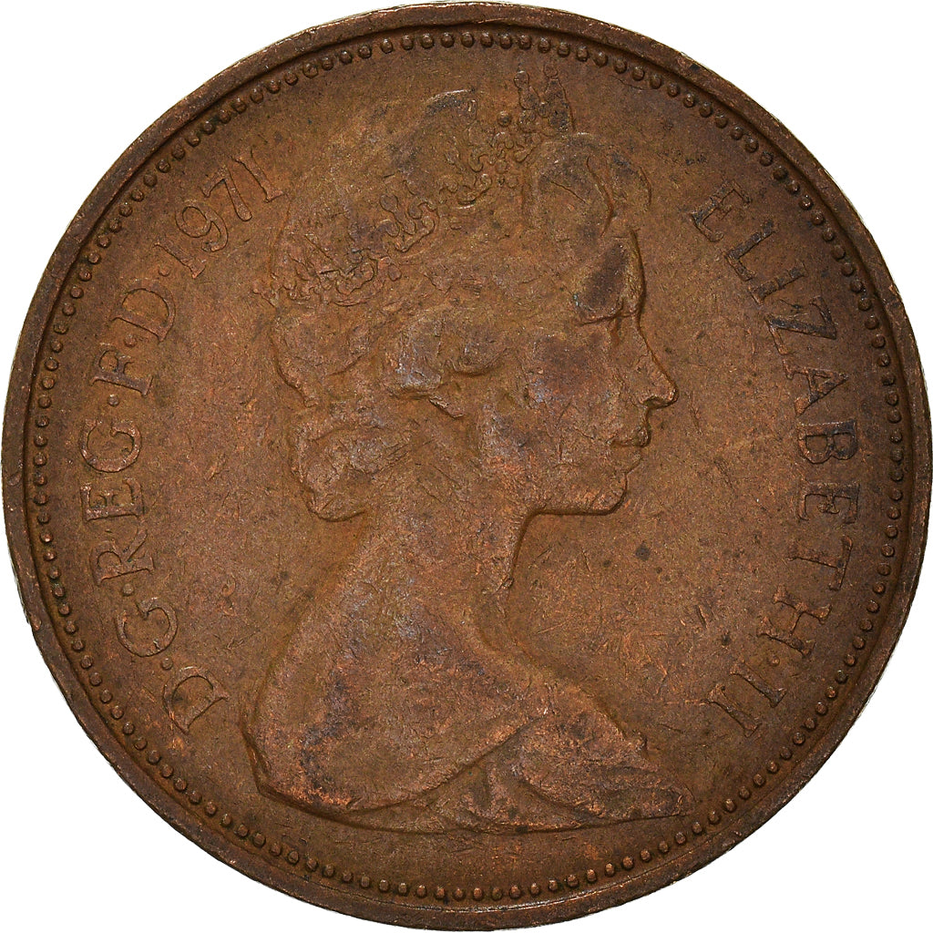 Moneta, Wielka Brytania, 2 New Pence, 1971