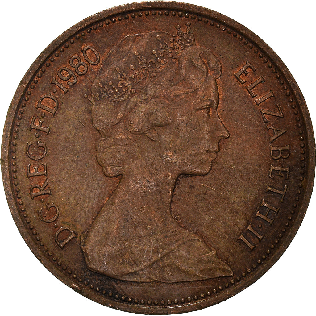 Moneta, Wielka Brytania, 2 New Pence, 1980