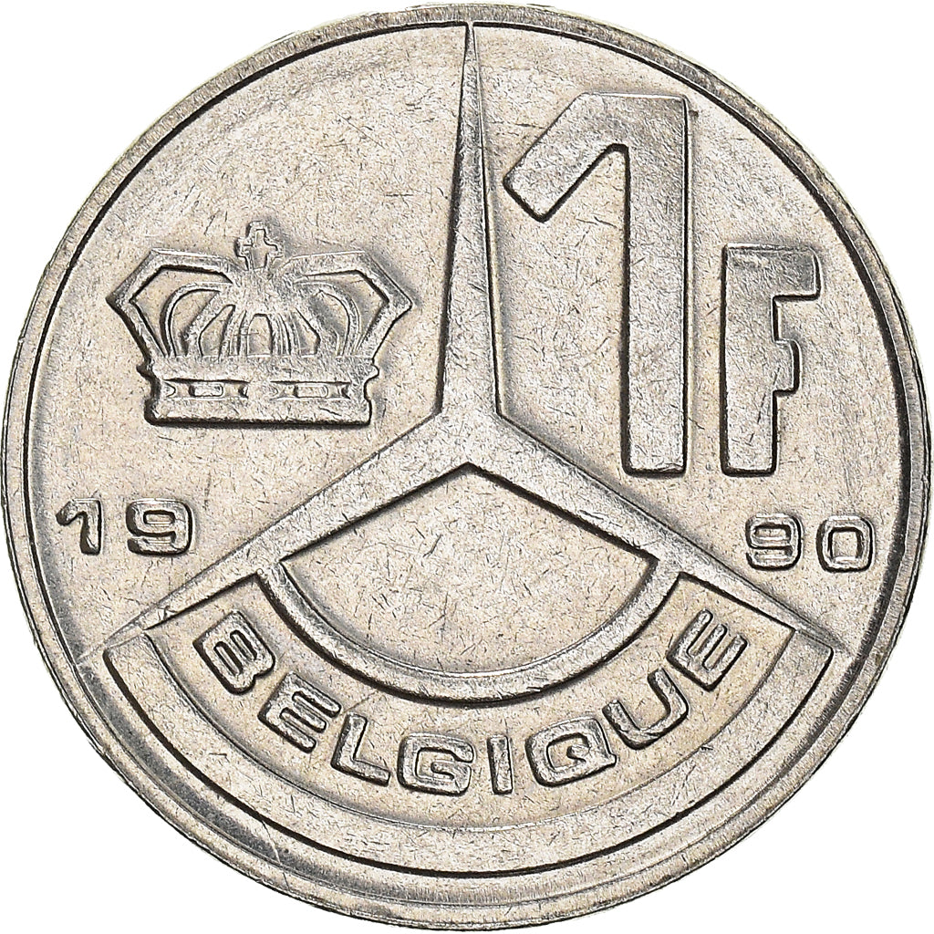 Münze, Belgien, Franc, 1990