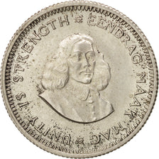 South Africa, 5 Cents, 1961, MS(60-62), Silver, KM:59