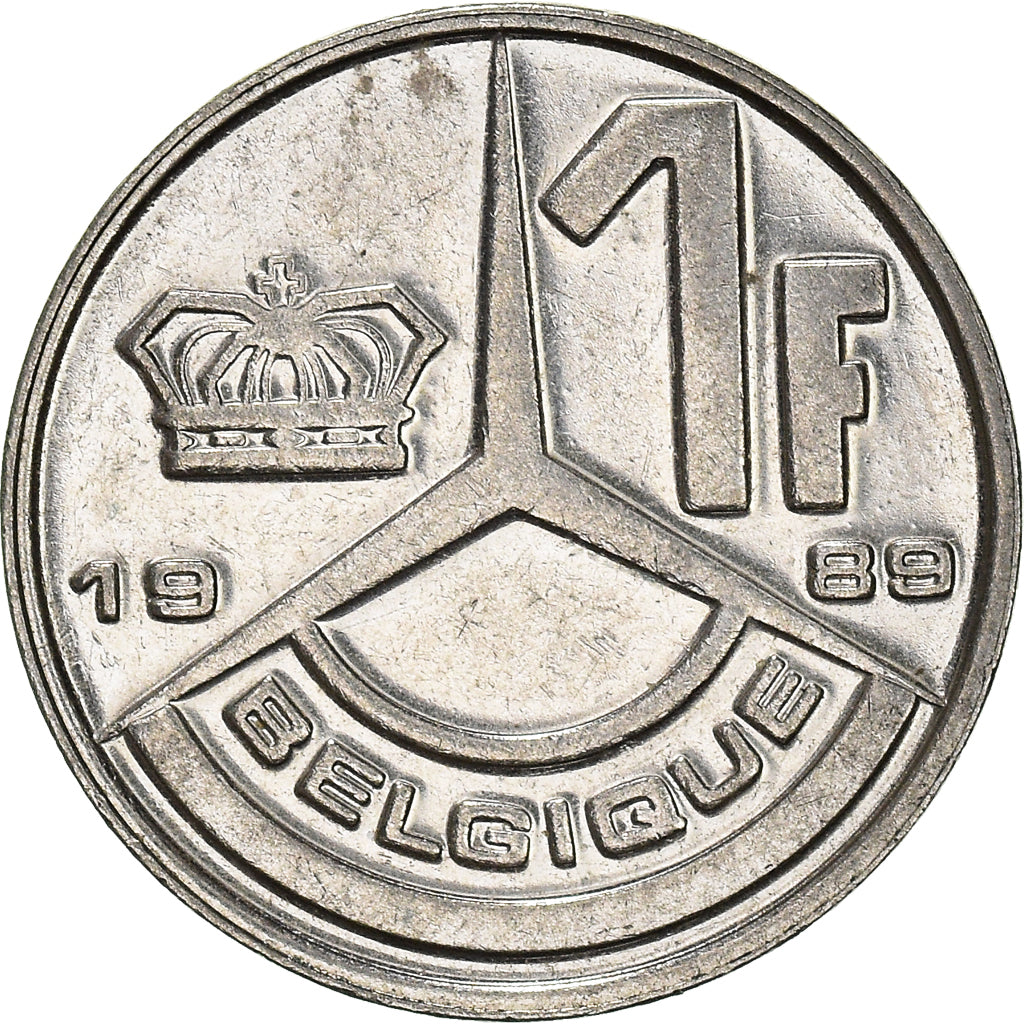 Coin, Belgium, Franc, 1989