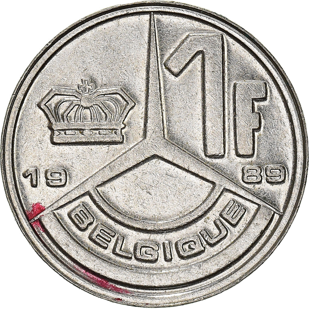 Coin, Belgium, Franc, 1989