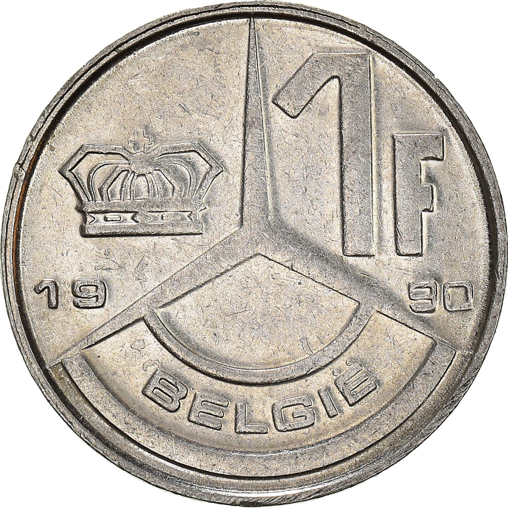 Coin, Belgium, Franc, 1990