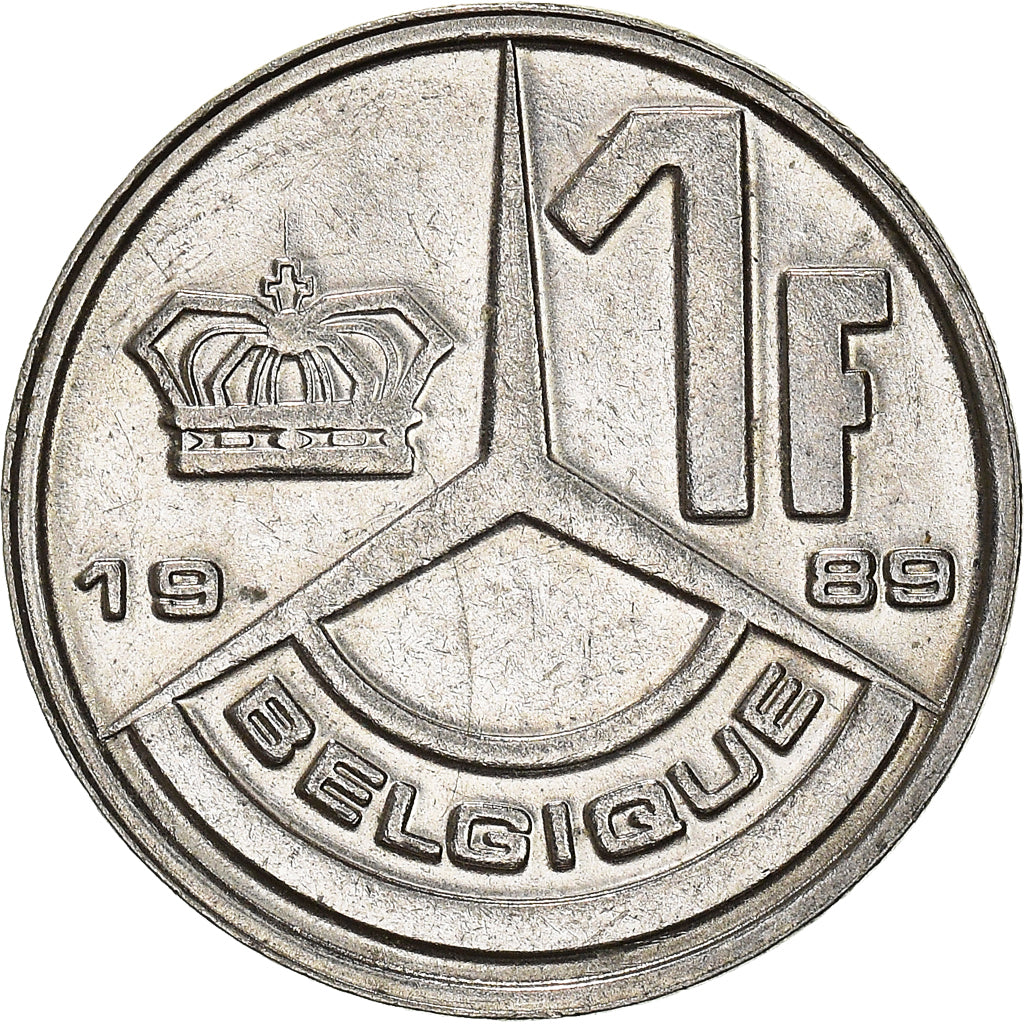 Coin, Belgium, Franc, 1989