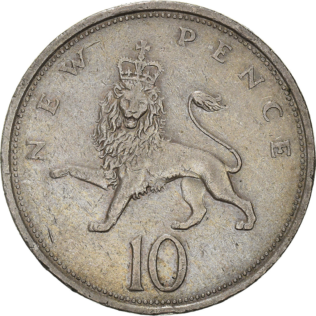 Coin, Great Britain, 10 New Pence, 1973