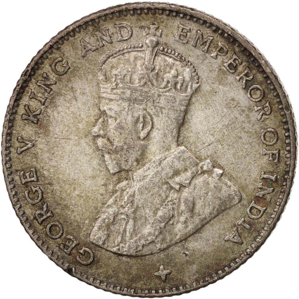 Coin, Straits Settlements, George V, 10 Cents, 1918, EF(40-45), Silver, KM:29a