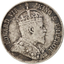 Coin, Straits Settlements, Edward VII, 10 Cents, 1902, EF(40-45), Silver, KM:21