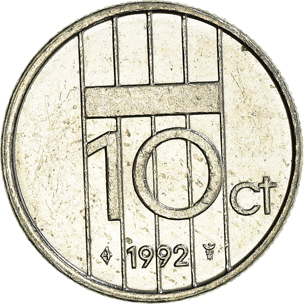 Münze, Niederlande, 10 Cents, 1992