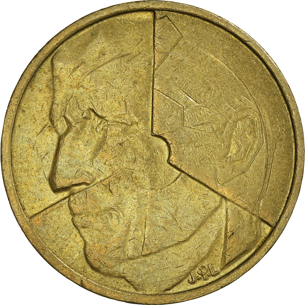 Coin, Belgium, 5 Francs, 5 Frank, 1986