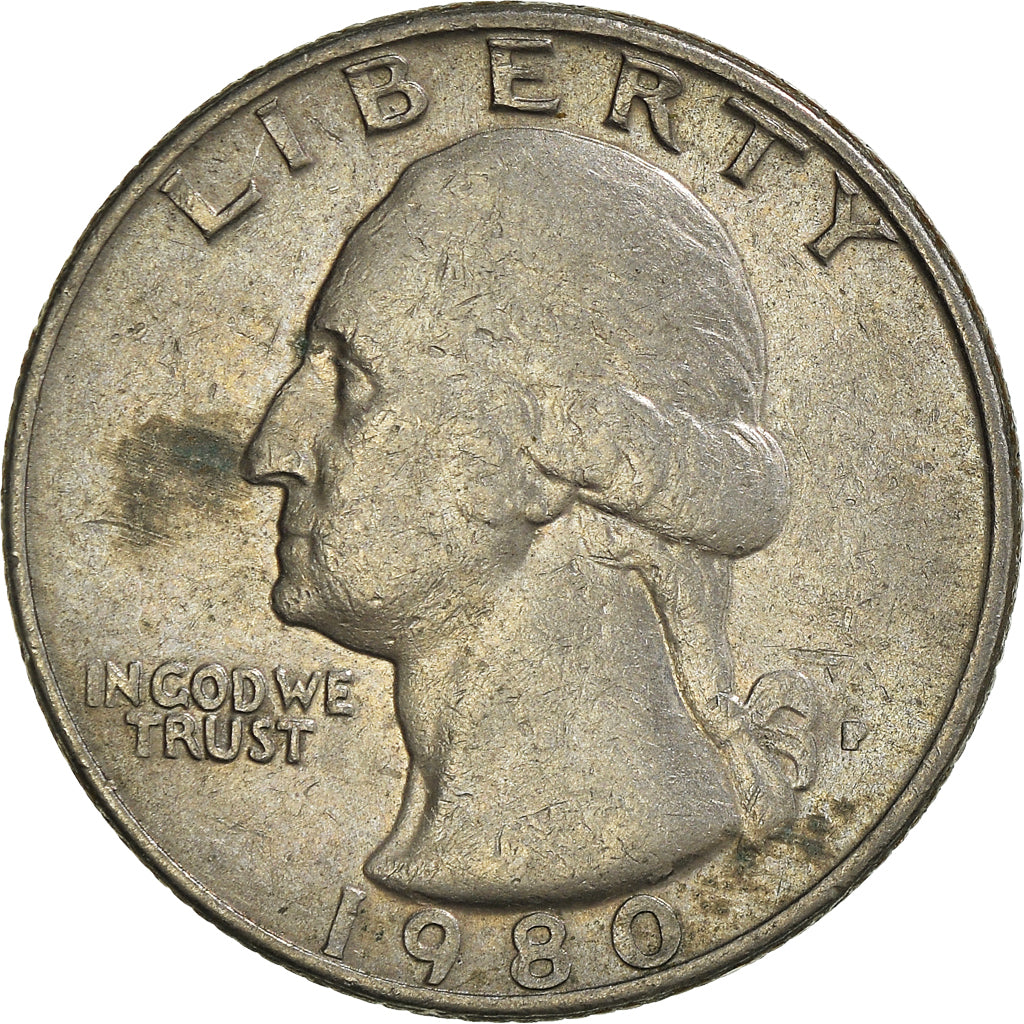 Moneda, Estados Unidos, Quarter, 1980