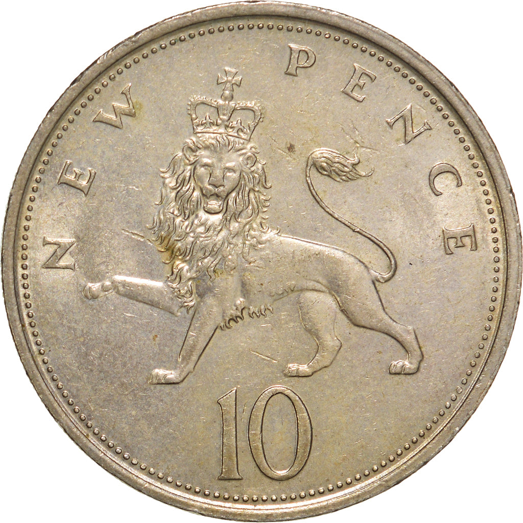 Münze, Großbritannien, 10 New Pence, 1979