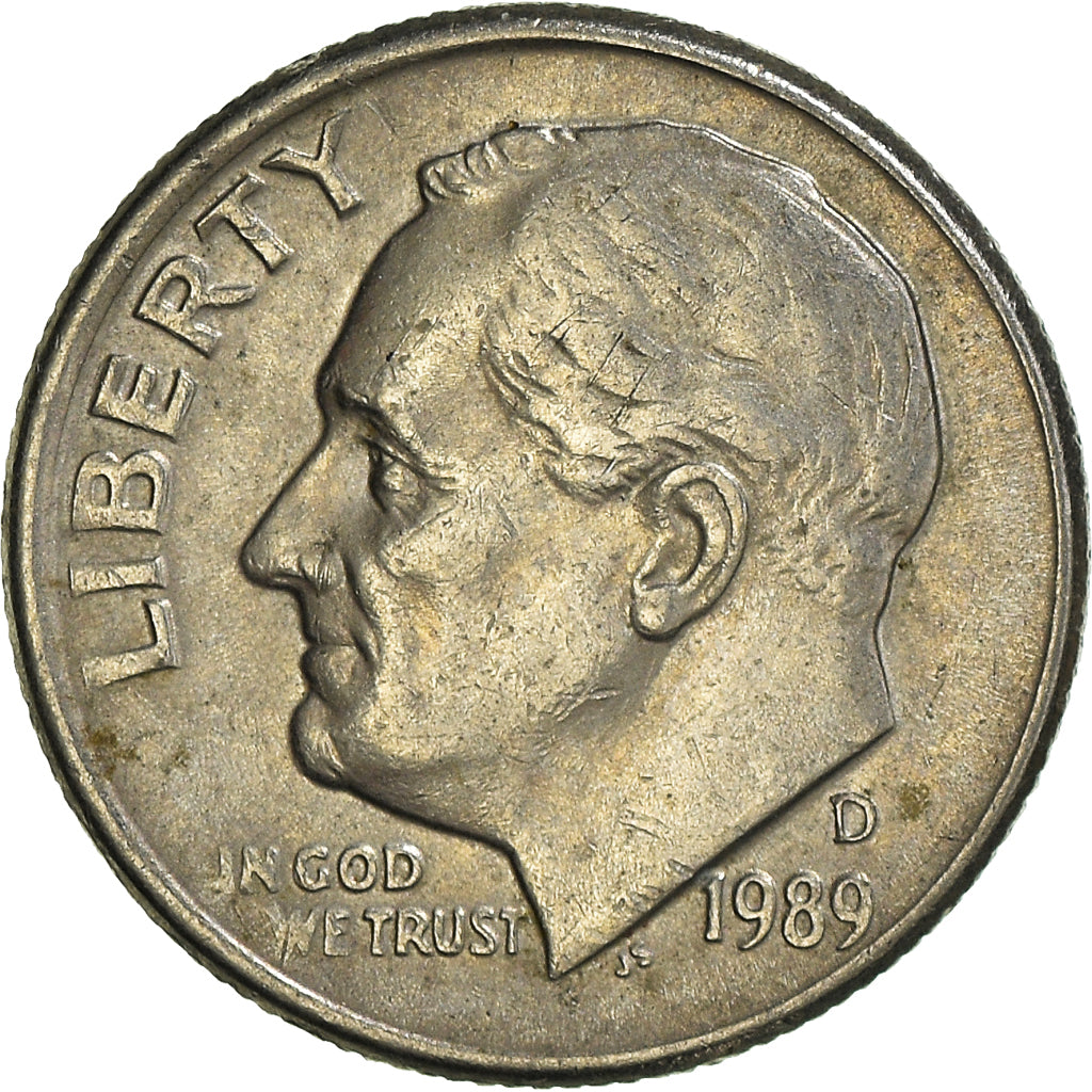 Moneda, Estados Unidos, Dime, 1989