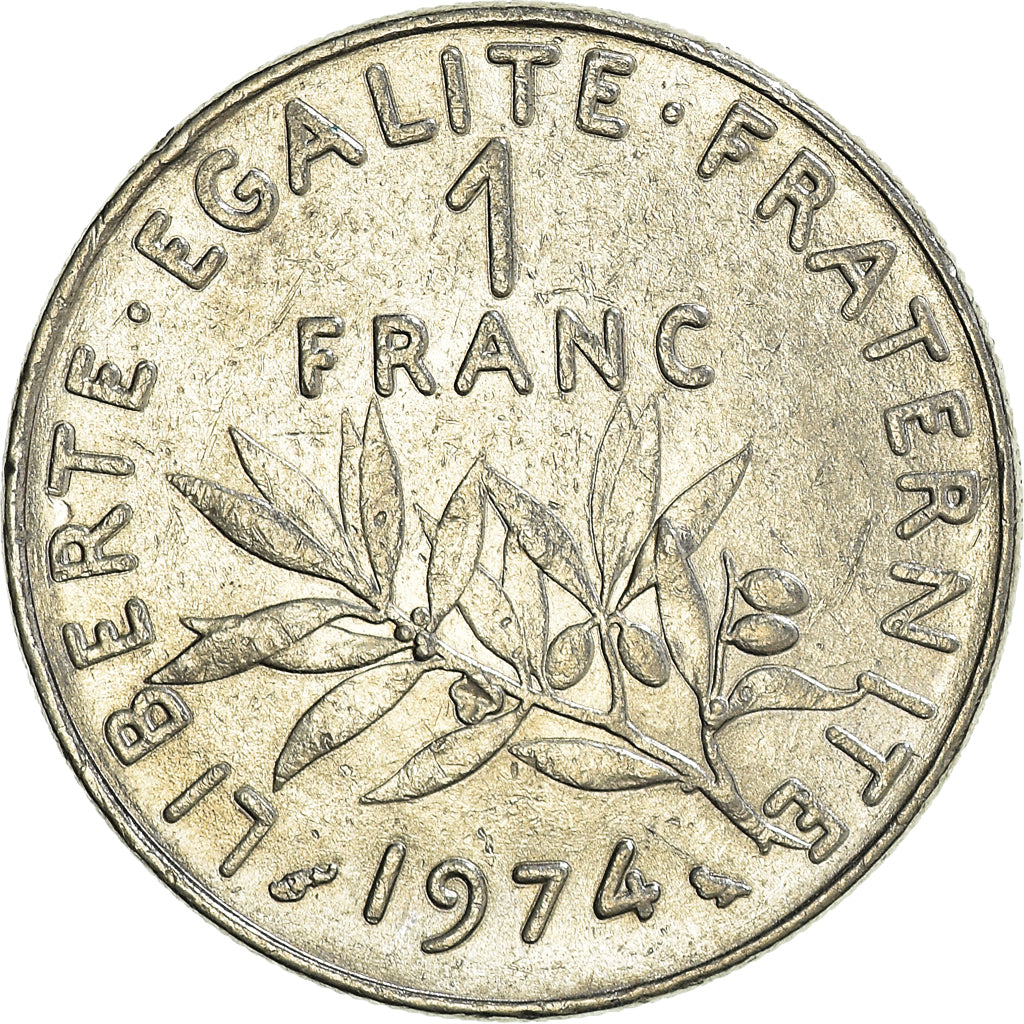 Monnaie, France, Franc, 1974