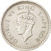INDIA-BRITISH, George VI, 1/2 Rupee, 1943 L, AU(50-53), Silver, KM:552