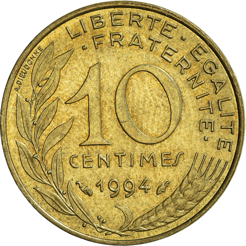 Moneta, Francia, 10 Centimes, 1994