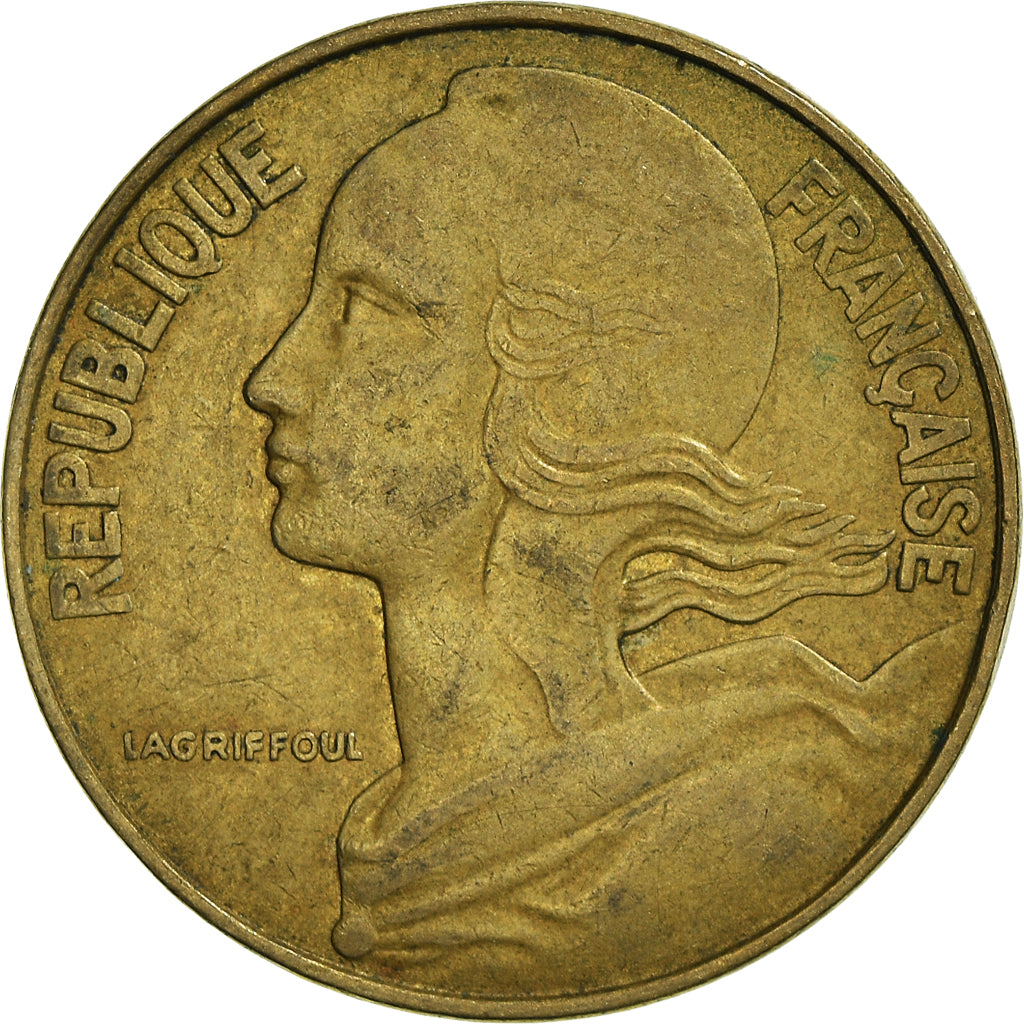 Coin, France, 20 Centimes, 1969