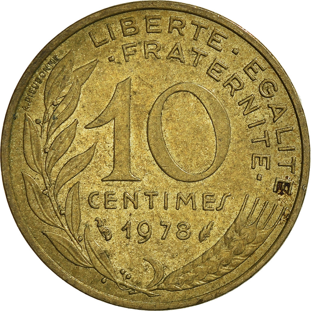 Coin, France, 10 Centimes, 1978