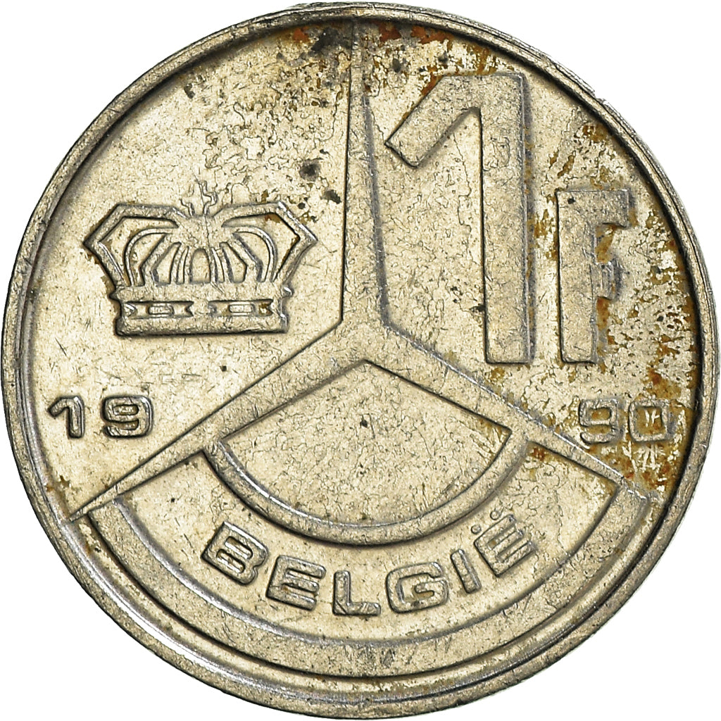 Coin, Belgium, Franc, 1990