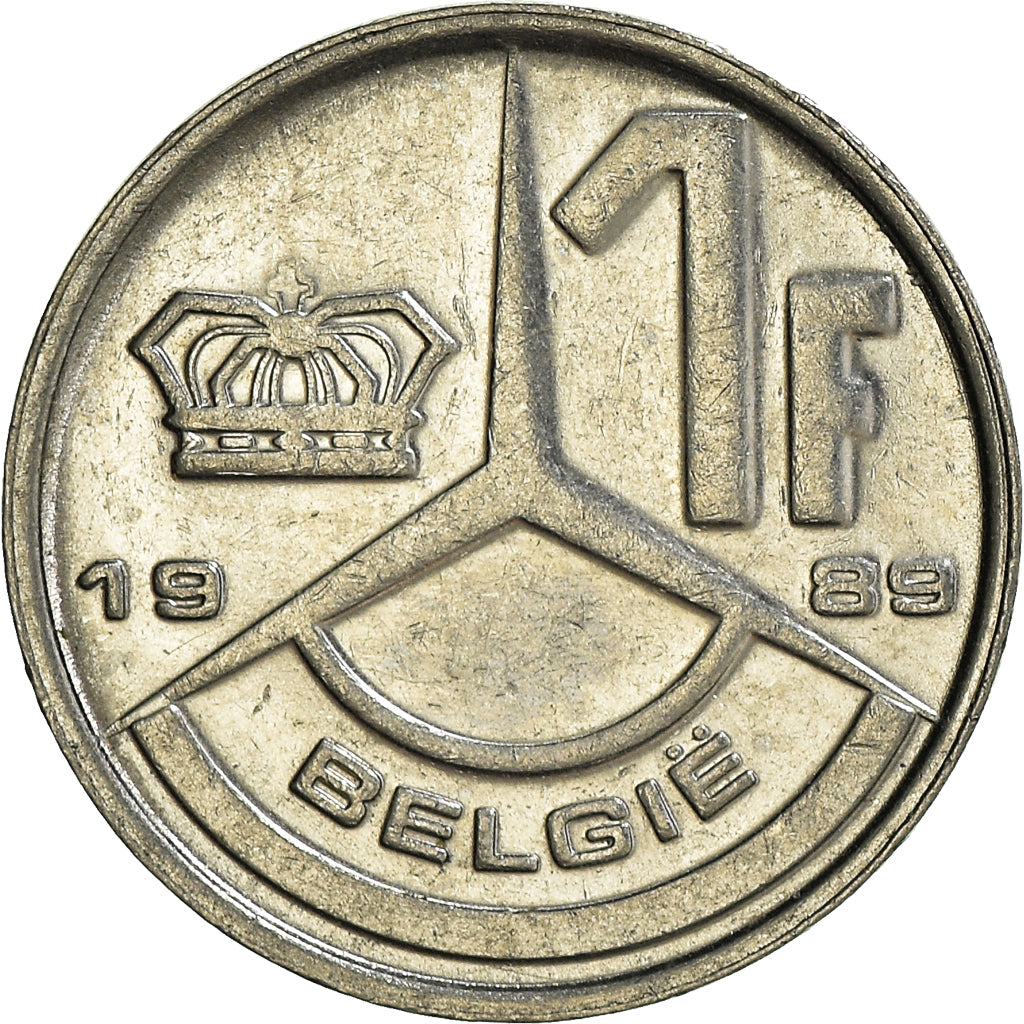 Coin, Belgium, Franc, 1989