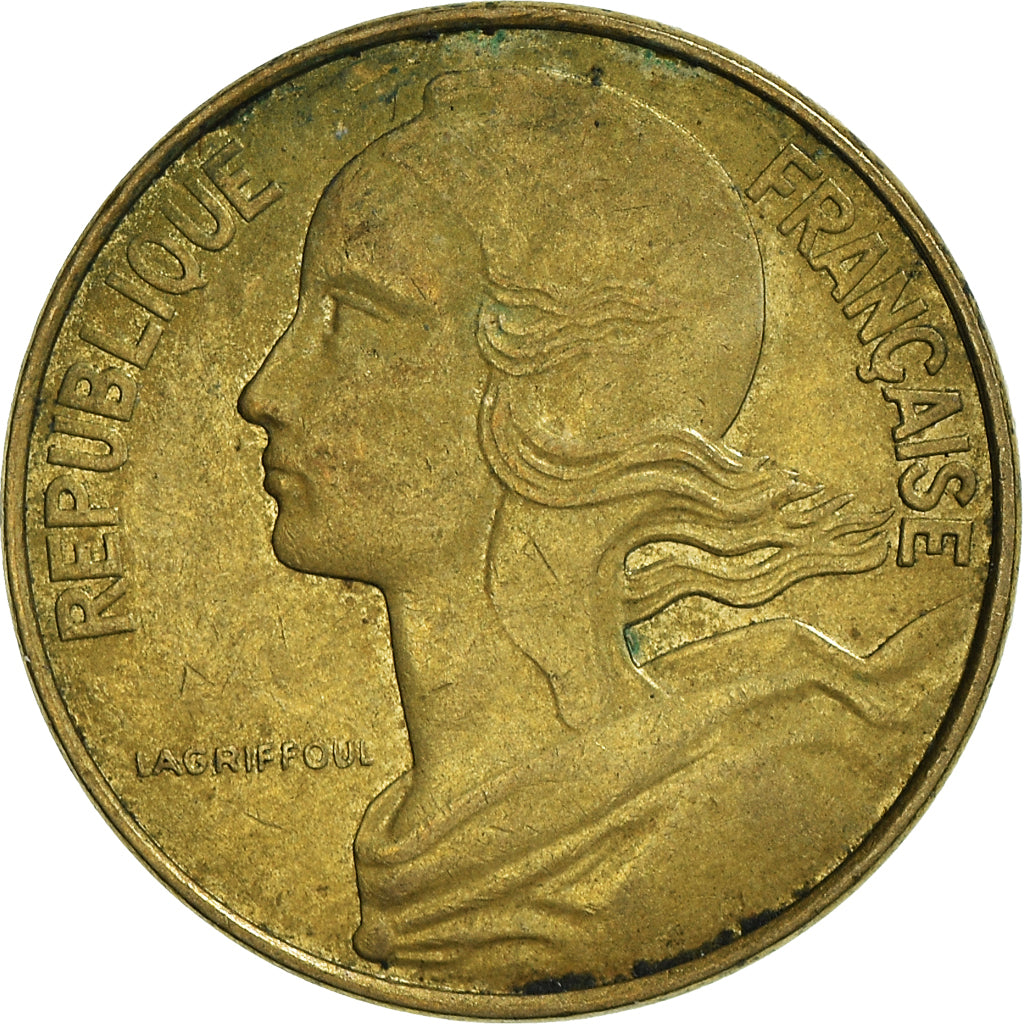 Moneta, Francia, 10 Centimes, 1975