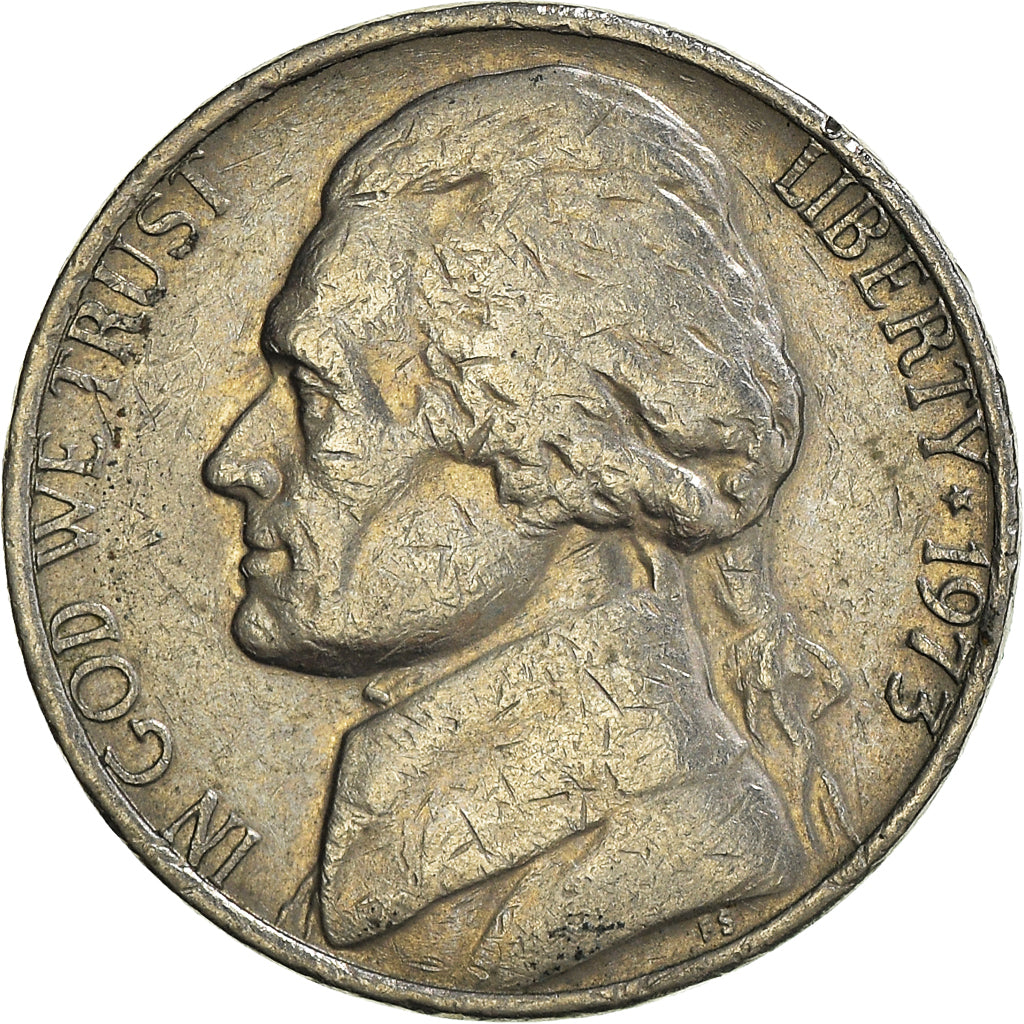 Coin, United States, 5 Cents, 1973