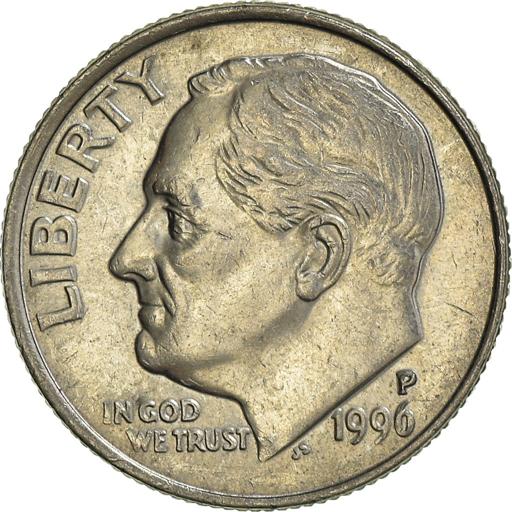 Moneda, Estados Unidos, Dime, 1996