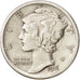 United States, Mercury Dime, 1916, Philadelphia, AU(50-53), KM:140