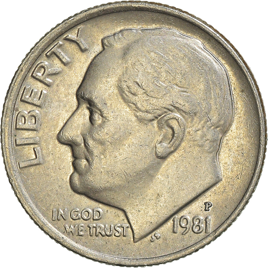 Münze, Vereinigte Staaten, Dime, 1981