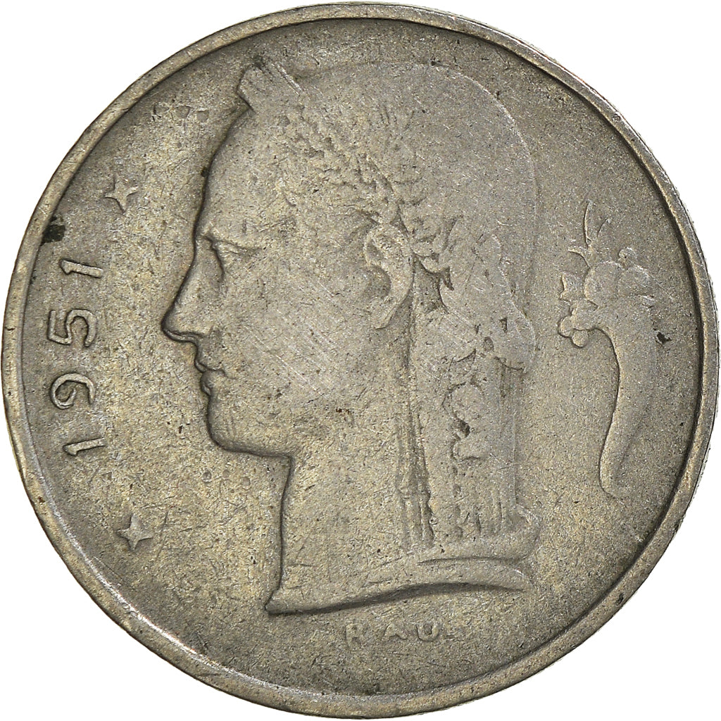 Coin, Belgium, Franc, 1951