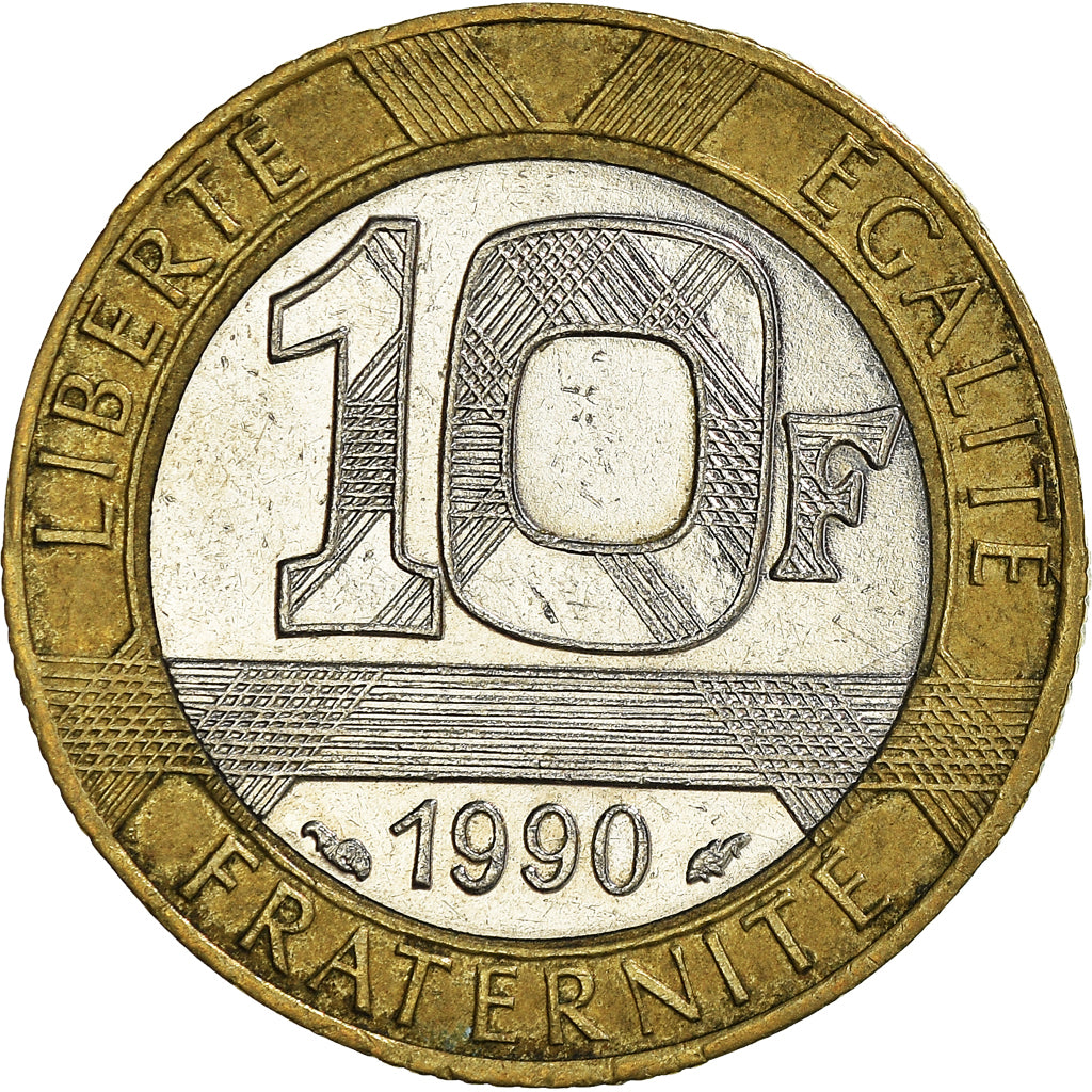Coin, France, 10 Francs, 1990