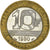 Moeda, França, 10 Francs, 1990