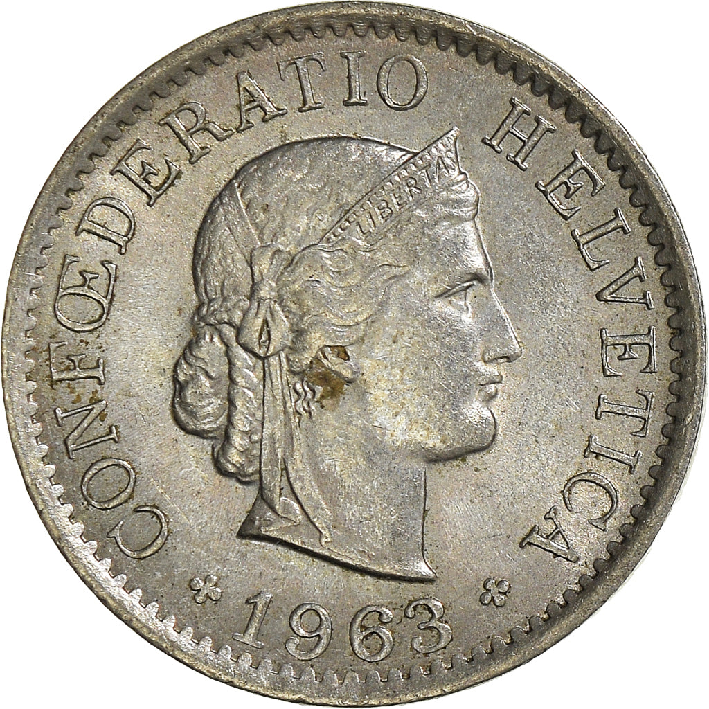 Monnaie, Suisse, 5 Rappen, 1963