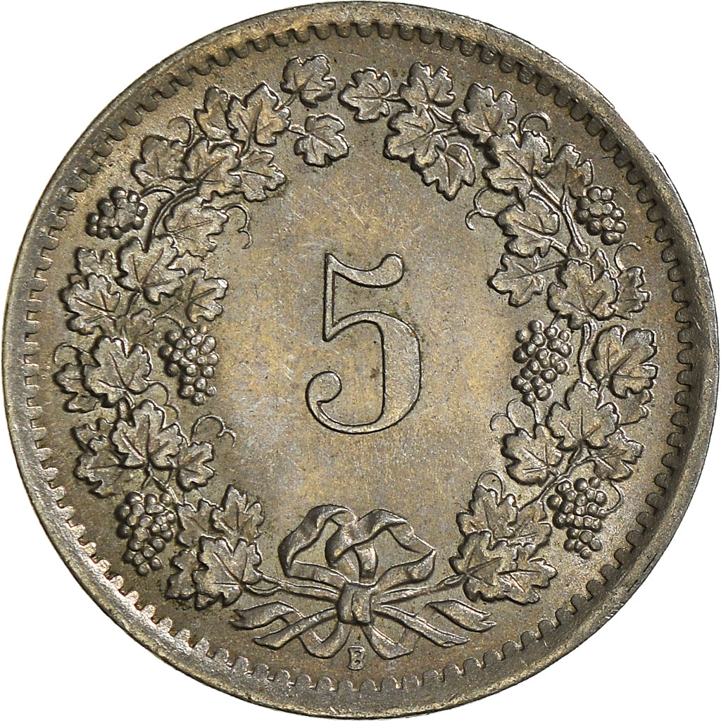 Monnaie, Suisse, 5 Rappen, 1963