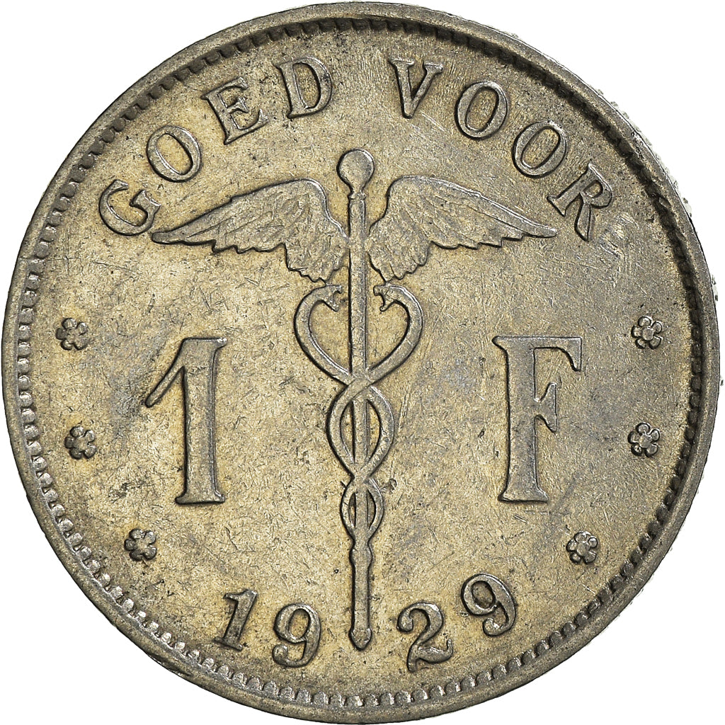Moneda, Bélgica, Franc, 1929