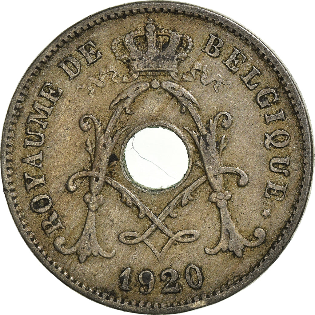 Monnaie, Belgique, 10 Centimes, 1920